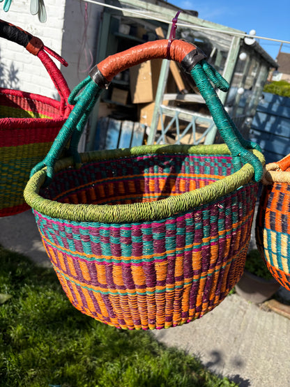 “Ginormous” Large Bolga Baskets 15-16”