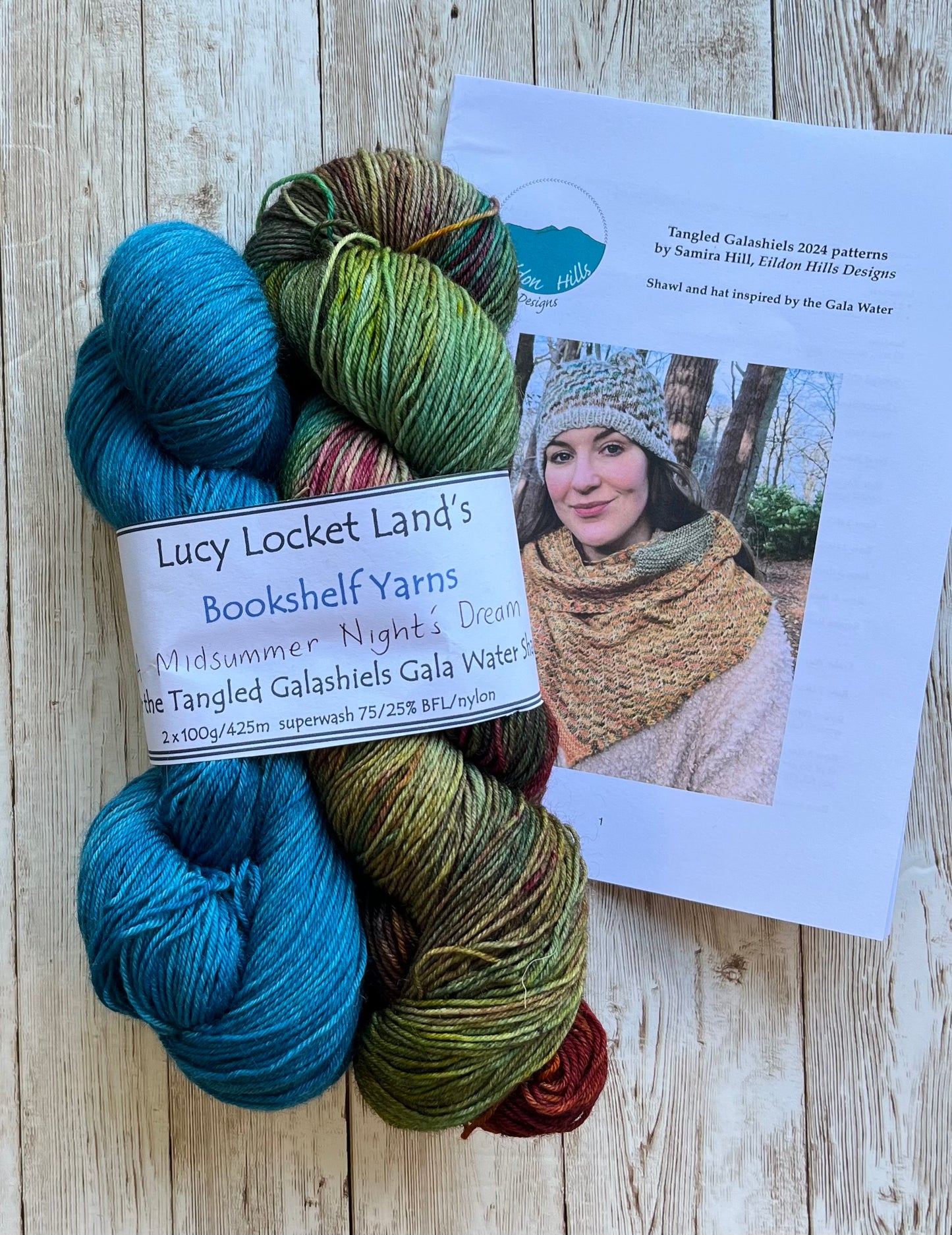 Bookshelf Yarn Sets for the Tangled Galashiels 2024 Shawl Lucy Locket