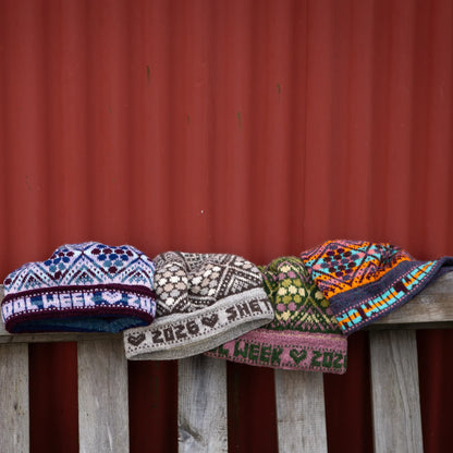 Shetland Wool Week Birsie Beanny A4 pattern booklet