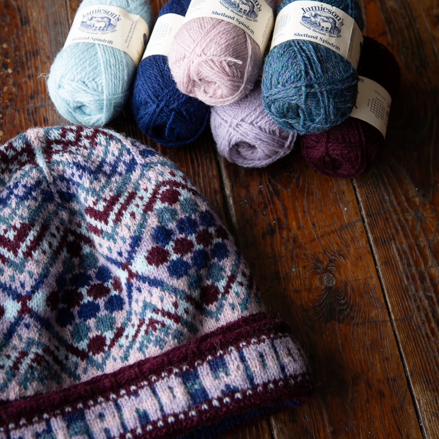 Shetland Wool Week Birsie Beanny A4 pattern booklet