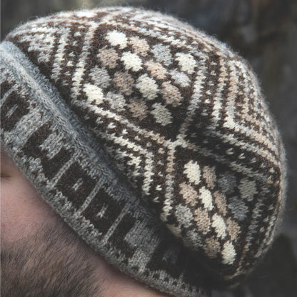 Shetland Wool Week Birsie Beanny A4 pattern booklet