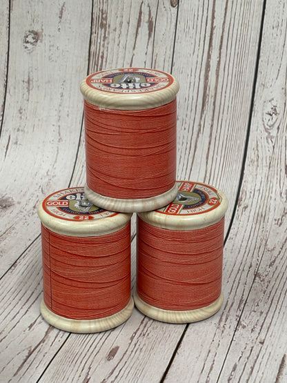 Cotton Reel Tin with Liberty Patchwork fabric & Hexie templates