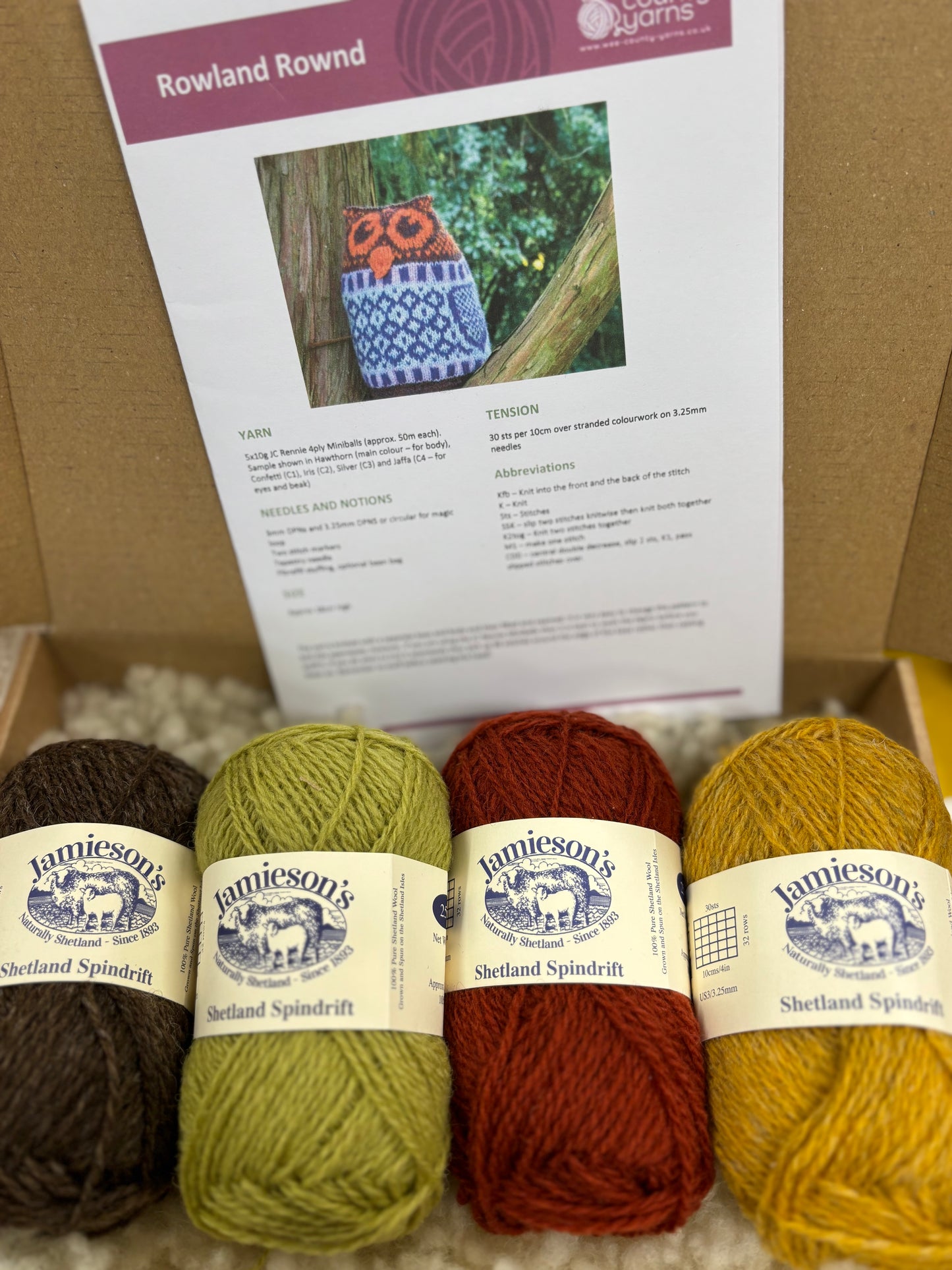 New “Rowland Rownd” Owl knitting kit