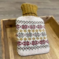 ***New*** Locket’s Mini Fair Isle Hot Water Bottle Cover Kit - Frosty Winter Mornings