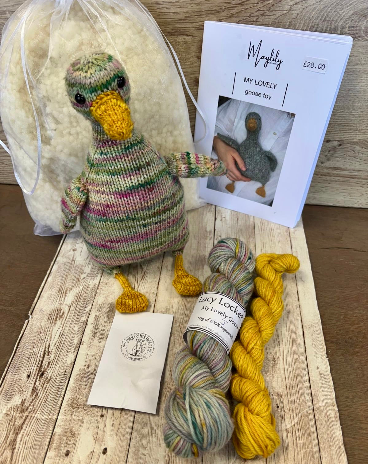 Hand Dyed Lovely Goose knitting kit