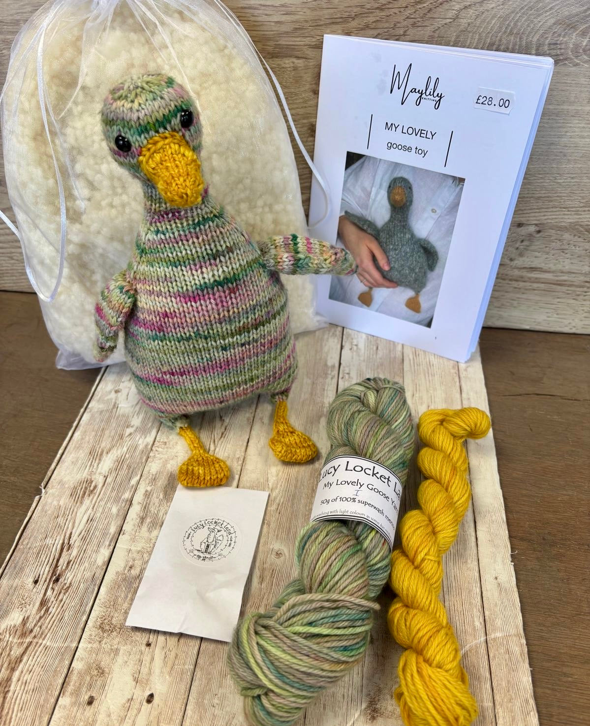 Hand Dyed Lovely Goose knitting kit