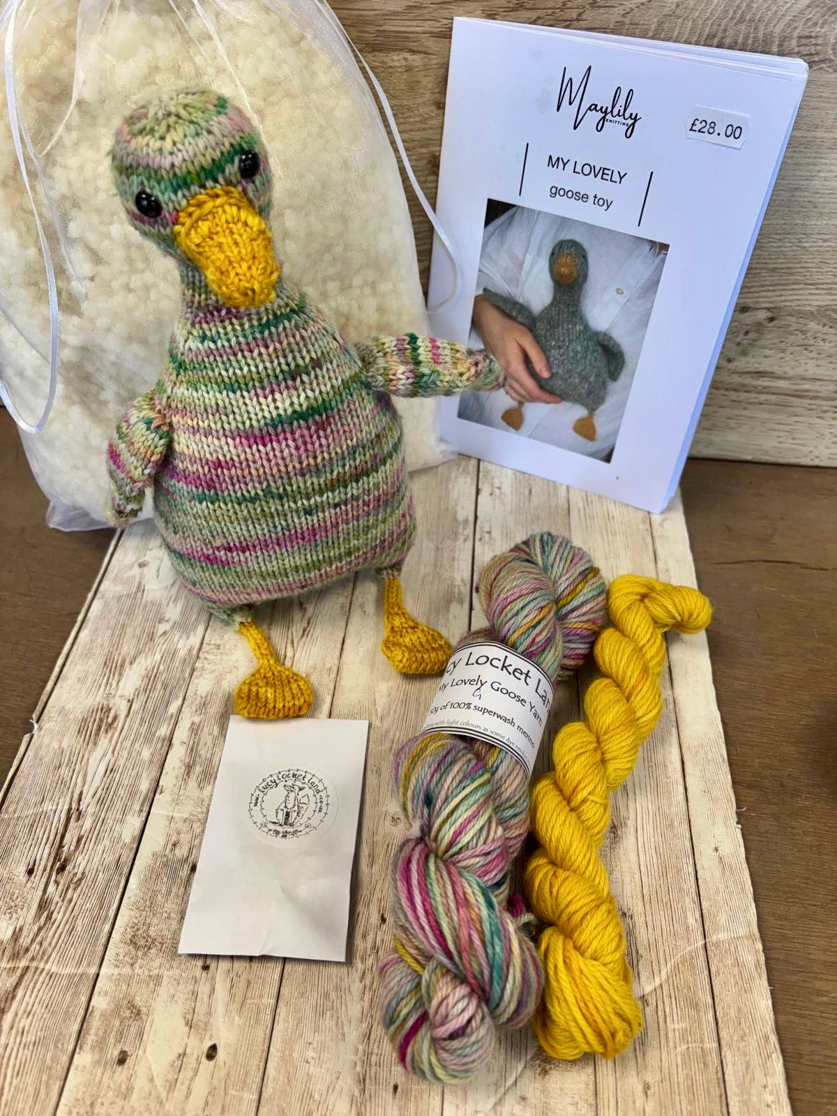 Hand Dyed Lovely Goose knitting kit