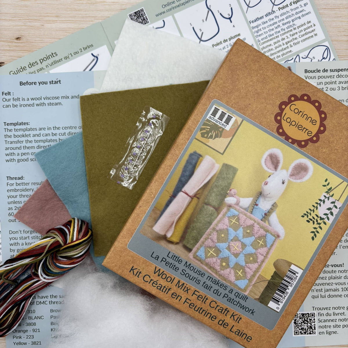 ***NEW*** Little Mouse Makes a Quilt Felt Craft Mini Kit
