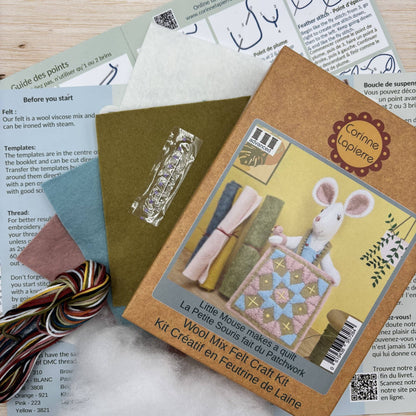 ***NEW*** Little Mouse Makes a Quilt Felt Craft Mini Kit