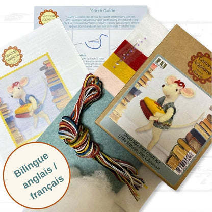 ***NEW*** Little Mouse The Librarian Felt Craft Mini Kit