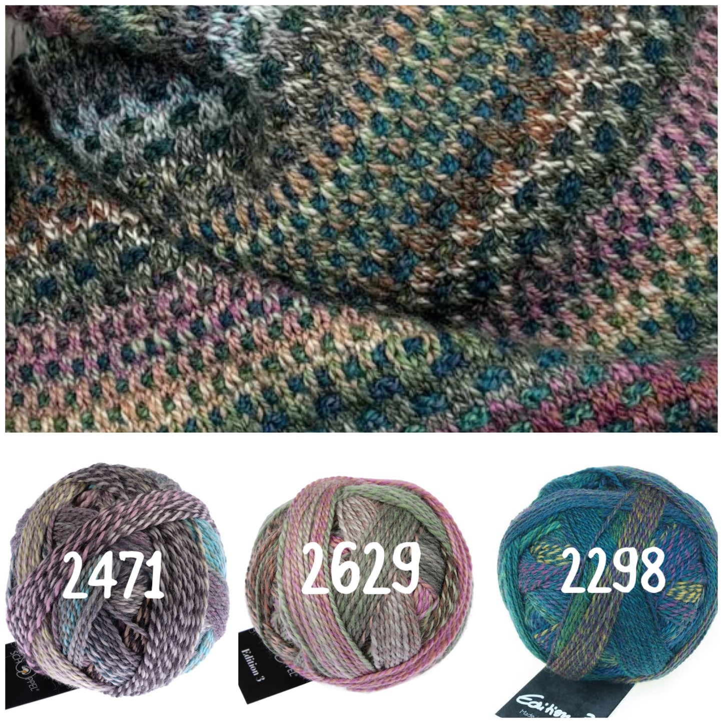 NEW The Shift cowl yarn sets (purchase pattern from Ravelry)