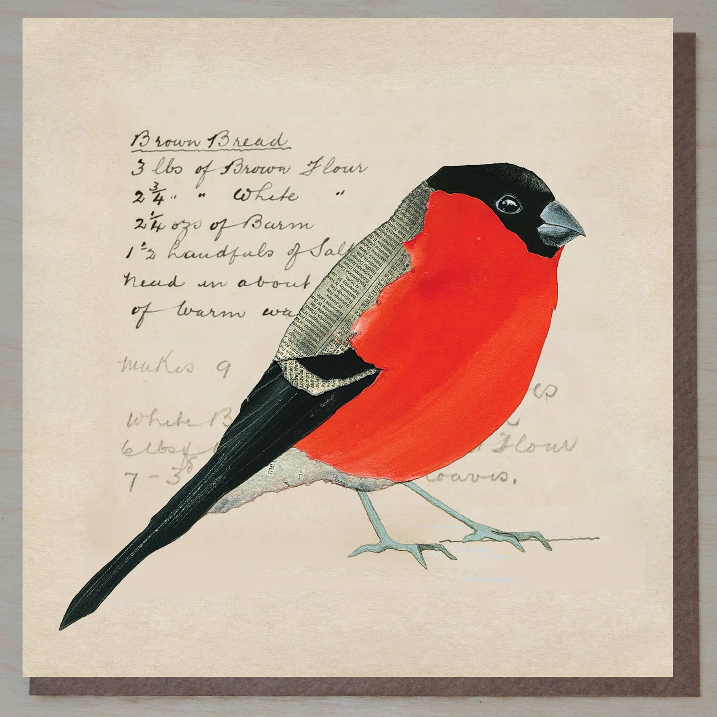 Bullfinch on Brown Bread Recipe (British Birds)