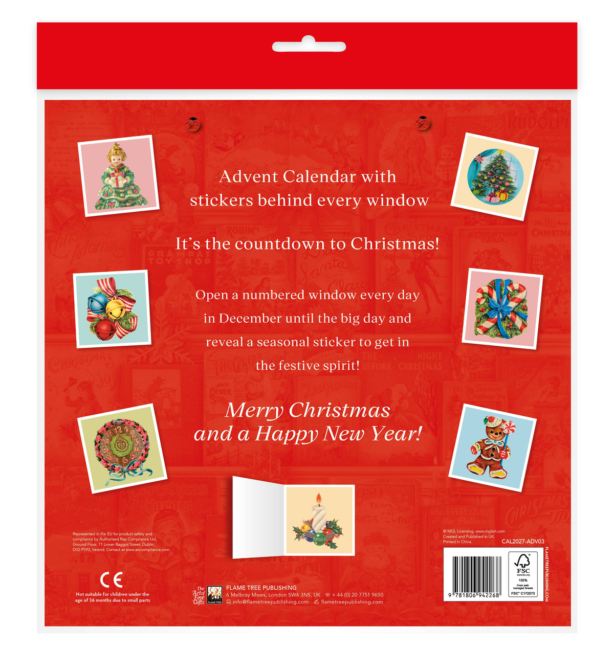 ***NEW*** Christmas Bookshelf Advent Calendar (with stickers)