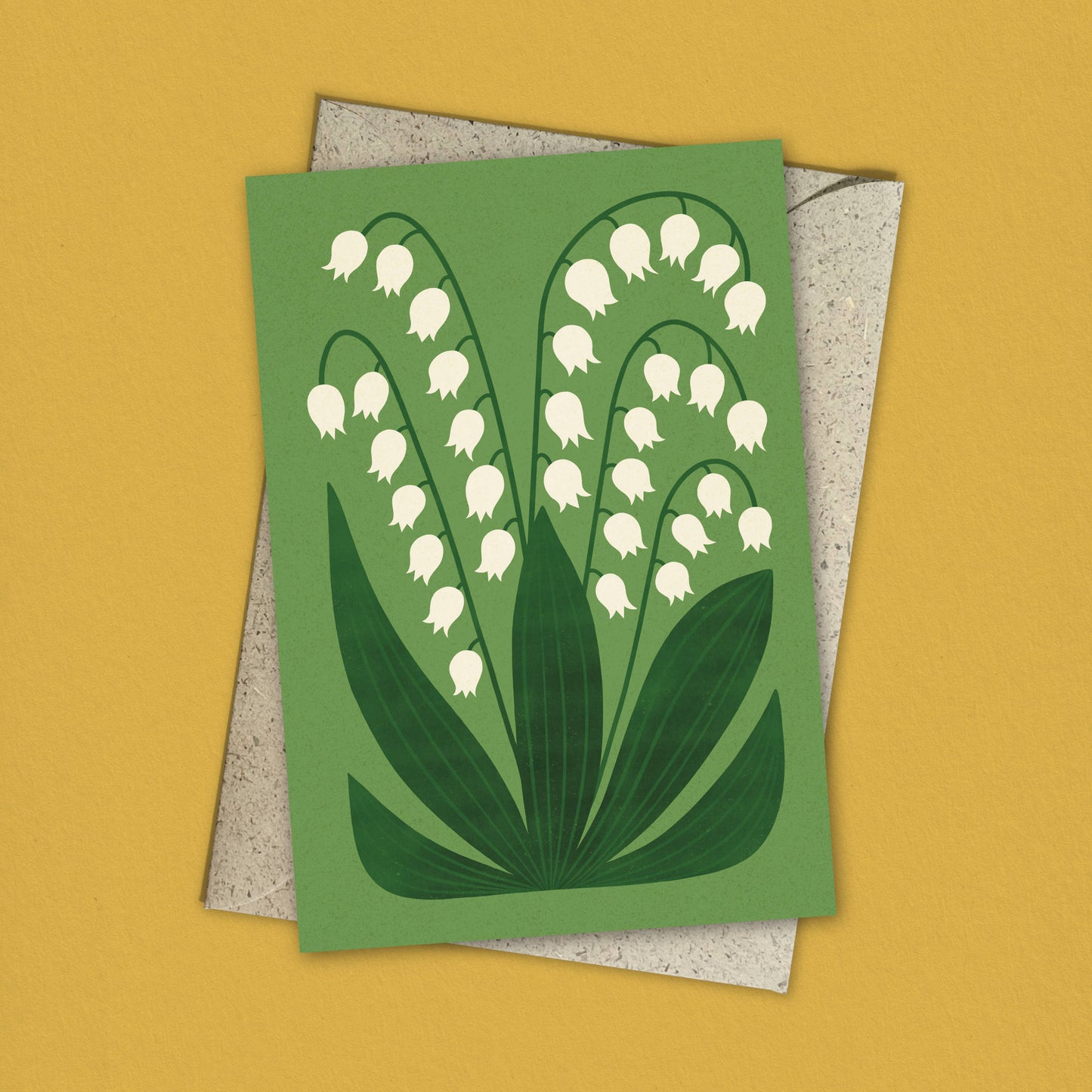 Lily of the Valley | Modern-Retro Reusable Greeting Card