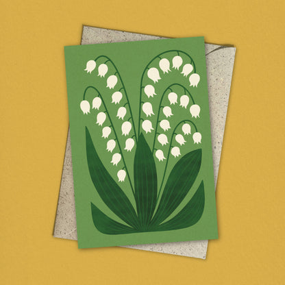 Lily of the Valley | Modern-Retro Reusable Greeting Card