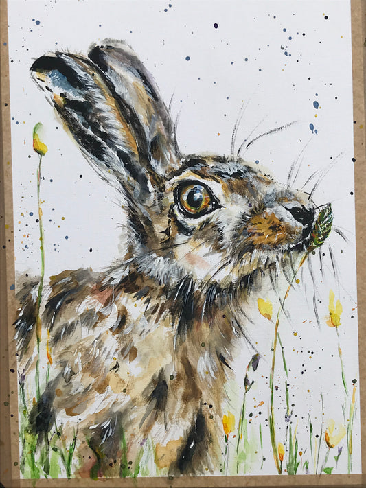 5. Watercolour Hare All Day Guest Workshop with Sam Folcarelli - Saturday 25th OR Sunday 26th October