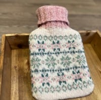 ***New*** Locket’s Mini Fair Isle Hot Water Bottle Cover Kit - Frosty Winter Mornings